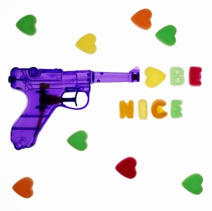 A watergun with a peacemessage.